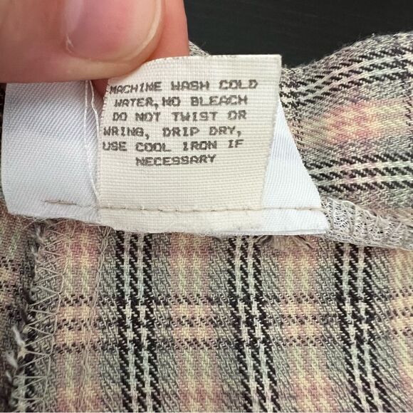 Vtg David Smith Womens Walking Shorts Size 10 Beige Plaid High Waist Made In USA - Picture 9 of 13